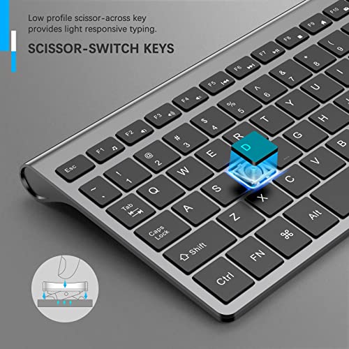 image for Wireless Keyboard J JOYACCESS 2.4G Slim and Compact Wireless Keyboard 