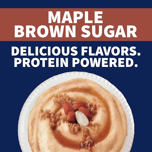 Image of Cream of Wheat Instant High Protein Hot Cereal, Maple Brown Sugar, 1.6 Ounce, 12 Packets