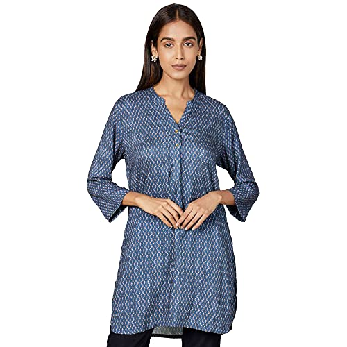 Image of STOP by Shoppers Printed Rayon Round Neck Womens Tunic