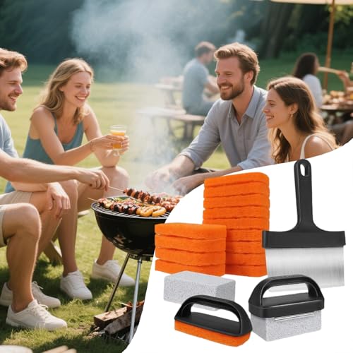 Kit de nettoyage pour plaques de barbecue multifonction indispensable en cuisine