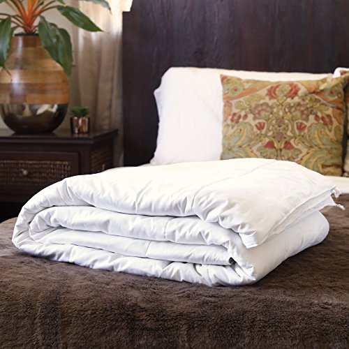 Silk Bedding Direct. Premium Mulberry Silk-Filled Duvet Insert. Summer Bliss