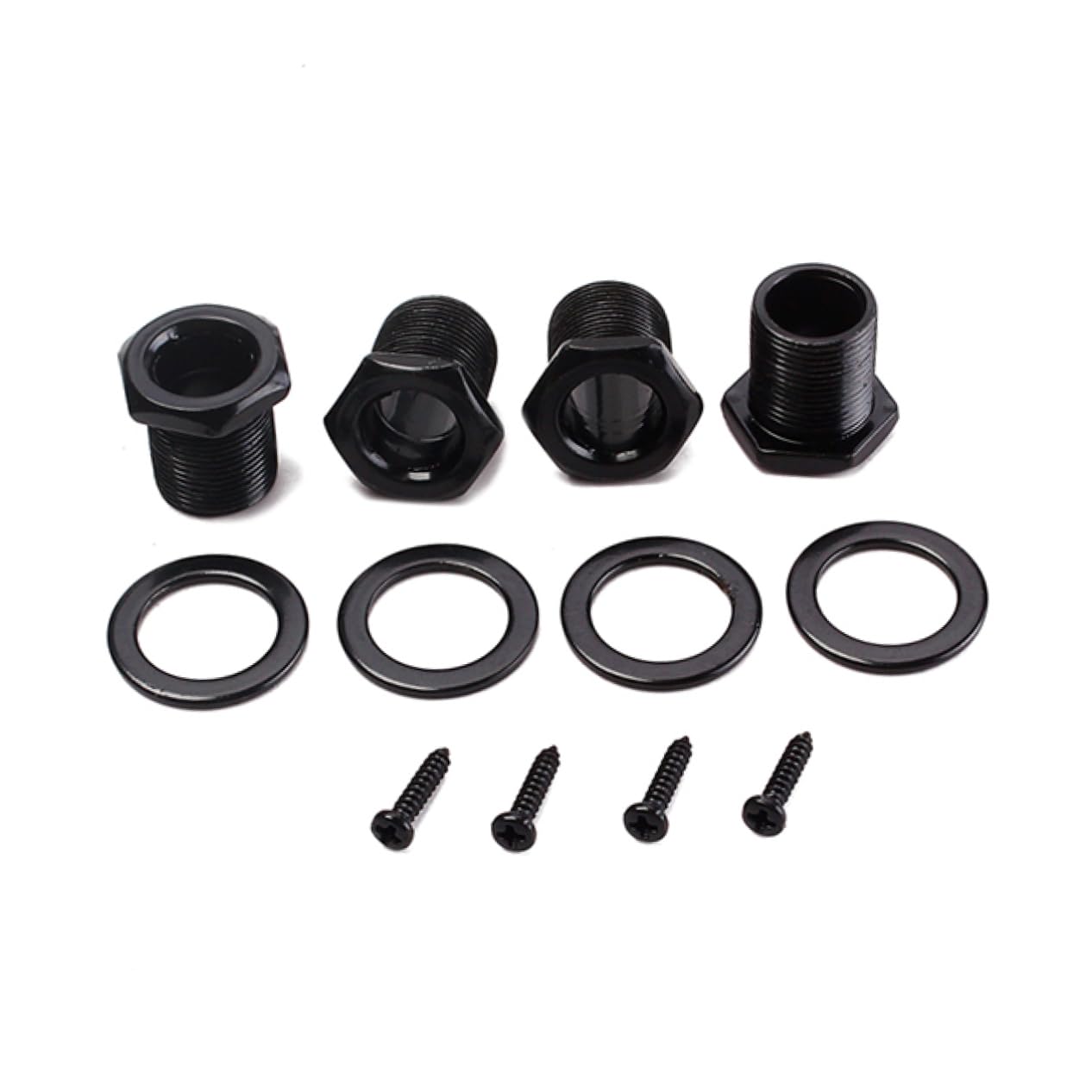 Abaodam Sealed Bass Tuning Pegs Black 2r2l Locking Tuners for Guitar Bass Metal Parts Easy to Install