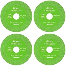 Glass Cutting Discs 4Pack Glass Cutting Disc Cutting Blade Glass Ceramic Cutting Tool for Angle Grinder Craft Cutting Accessories