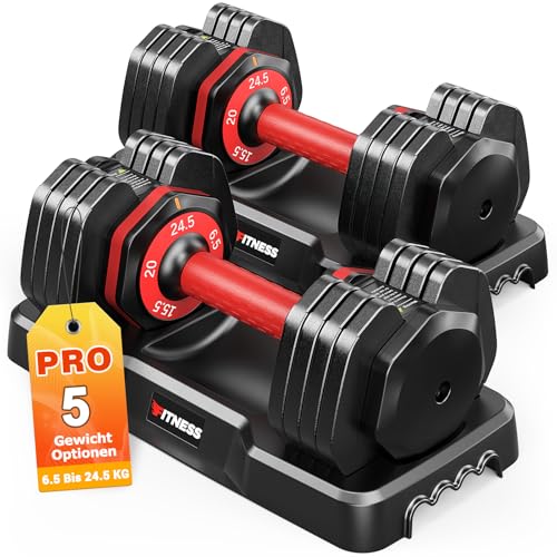 Image of Rendpas Adjustable Dumbbells Set of 2, 5-in-1 /10-in-1 /16-in-1 Quick-Lock Hand Weights 25 /55 /80 lbs Pair, Anti-Slip Handle Free Weights Set for Home Gym Strength Training for Men Women