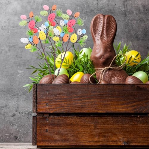 Decoración de huevo de Pascua con ramas de espuma 32 cm miniatura 3