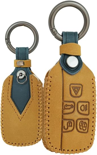 TECART Land Rover Exclusive Key Case, Key Cover, Key Holder, Smart Key Cover, Compatible with Range Rover, Verar, Evoque, Discovery, F Pace and More