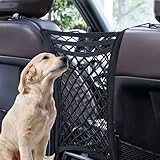 STARROAD-TIM Dog Car Barrier 3-Layer Pet Car Mesh Fence Retractable Storage Bag Multifunctional car Dog guardrail Used for SUV Car Truck(14.6 X 16.2 in)