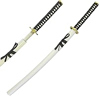 Vista 4 de Hell's Paradise - Espadas de anime para cosplay de 41 pulgadas, espada Katana Samurai hecha a mano, hoja de acero inoxidable real