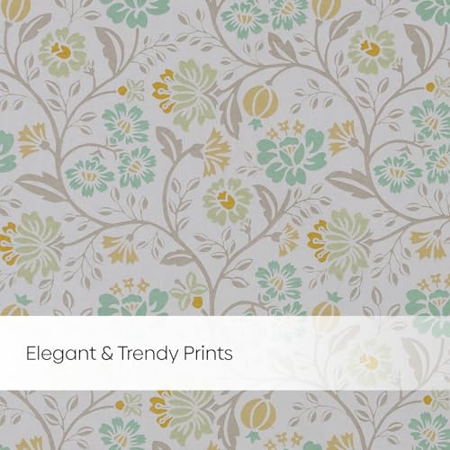 Image of haus & kinder Digital Printed Cotton Window Curtains 5 Feet Long Pack of 2 Window Curtains, 5 Feet Curtains for Window (Rosaline, Multi 130x152 CM)