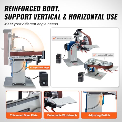 VEVOR 72x2 Variable Speed Grinder