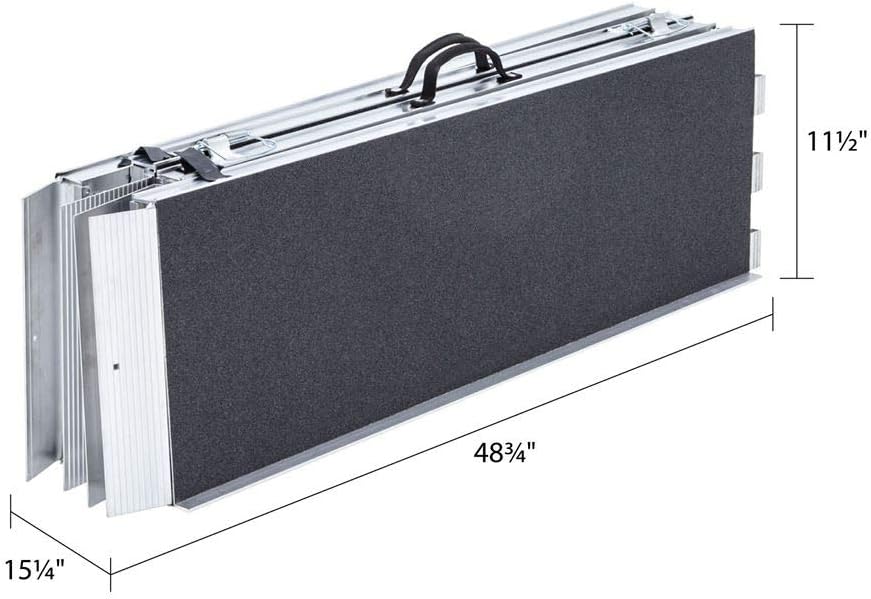 8' 700 lb. Capacity Multi-Fold Wheelchair Ramp - Silver Spring : Health & Household