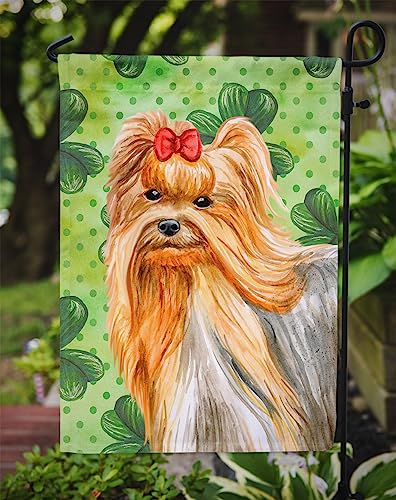 Drapeau Yorkshire Terrier St Patrick petit format pour pavillon extérieur et balcon
