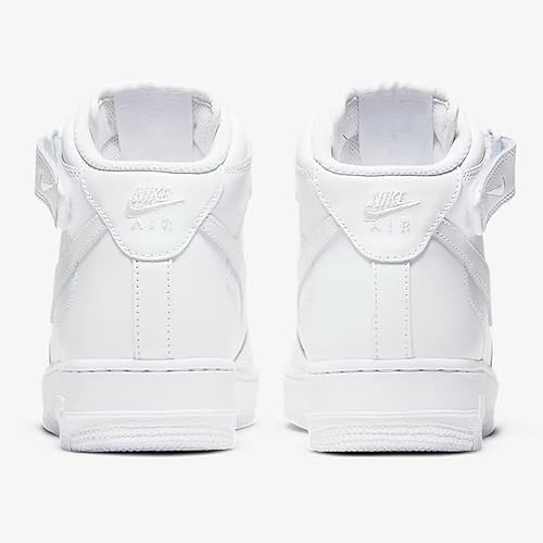 Miniatura 3 de Nike Air Force 1 Mid '07 Leather White 366731-100 para mujer