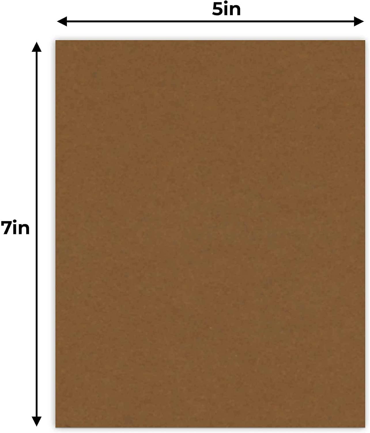 Brown 5x7 Backing Board - Uncut Photo Mat Board (10-Sheets)