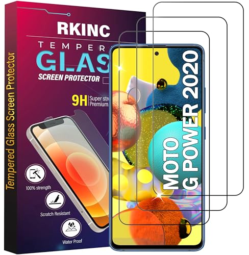 Verre trempé Motorola Moto G Power 2020 protection écran anti-rayures lot de 3 RKINC