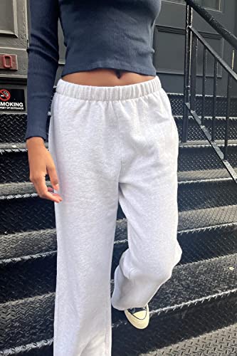 Labolliy Women Sweatpants Elastic High Waisted Slant Pocket Workout Active Bottom Joggers3
