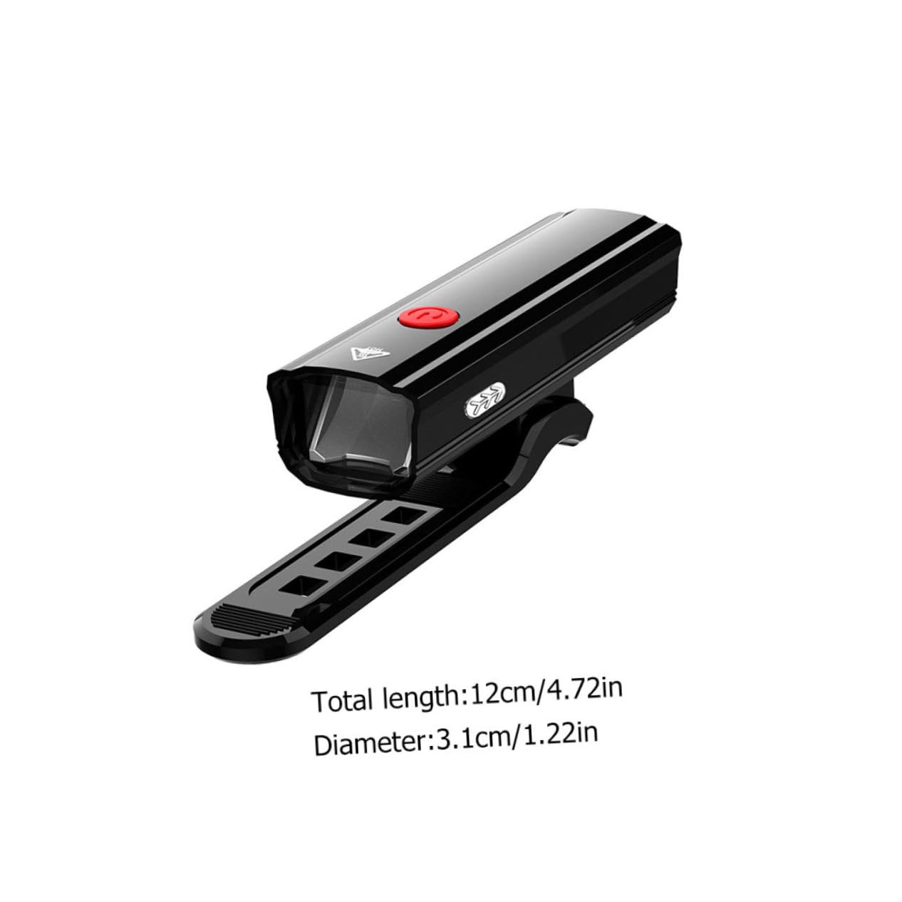 Abaodam Bike Light Rechargeable Flashlight Easy Install Perfect for Outdoor Biking Random Color