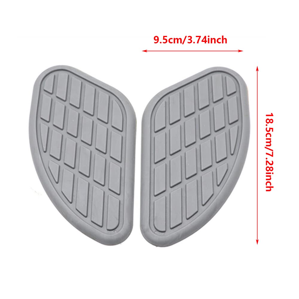 Tapis De Ru00e9servoir De Carburant Pour Moto,1 Paire D 039 Autocollants Latu00e9raux