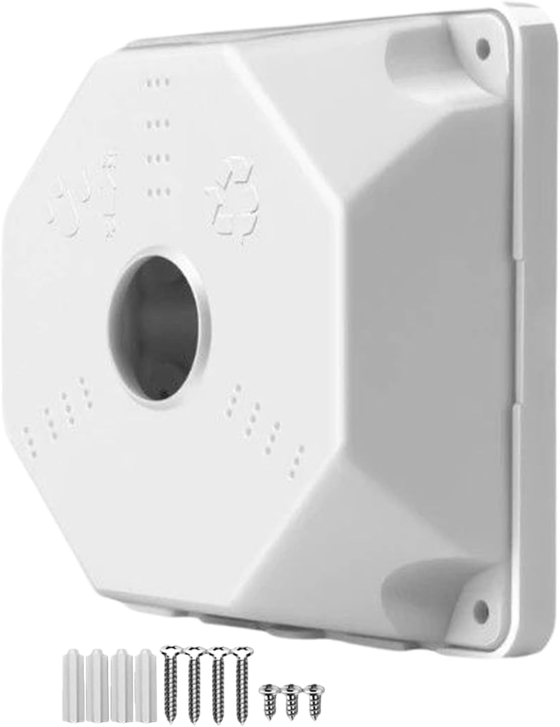 Security Camera Junction Box,3.5Inch Dome Security Camera Mount Junction Box | Removable Enclosure Protective for Warehouse Garage Wall Construction Office Balcony Home School