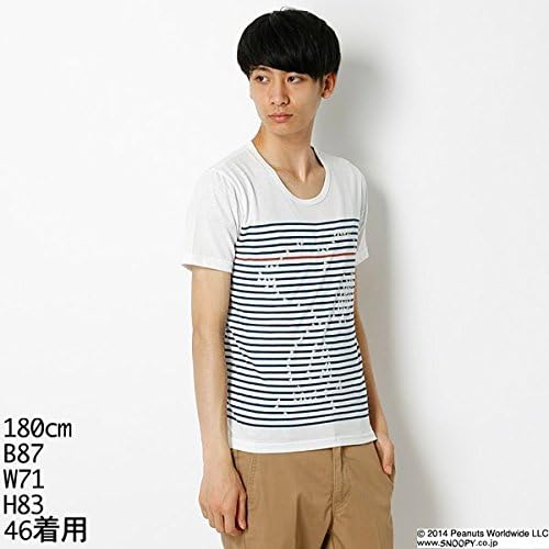 Amazon Mkオム Mk Homme アウトレット Tシャツ スヌーピーコラボtc天竺tシャツ 57ネイビー 46 M Tシャツ カットソー 通販