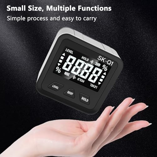FTVOGUE Medidor Digital de Ángulos con Base Magnética y Pantalla LCD miniatura 6