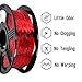 YOYI YOYI 3D Printer Filament, 95A TPU Filament 1.75mm, Flexible Filament, 0.8KG Spool,Dimensional Accuracy +/- 0.03 mm, Soft TPU Filaments of High Elasticity (Red)