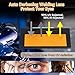 Auto Darkening Welding Lens 2x4 1/4 Shade 10, Solar Energy True Color Blue Welding Lens, Gold Welding Lens Replacement for Standard Welding Hoods and Welding Helmets