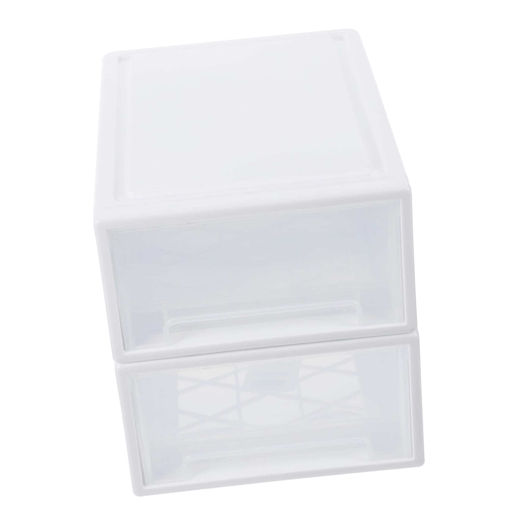Scatole Porta Scarpe 2 Pezzi Bianche in Plastica Design a Cassetto, Organizer Pratico e Durevole per Armadio, per Vestiti e Accessori