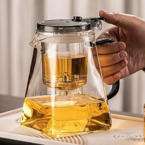 Tetera de vidrio resistente al calor de 750 ml para uso doméstico 3
