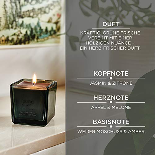 ipuro ESSENTIALS Black Bamboo geurkaars, transparant, 125 ml - Image 5