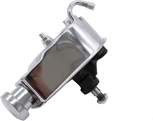 Miniatura 4 de 1 bomba de dirección asistida SHLPDFM Chrome Saginaw P Series Bomba de dirección asistida de 58 pulgadas, eje estilo chavetero compatible con