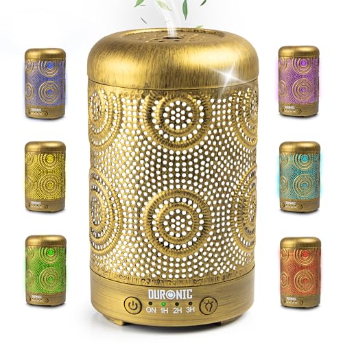 Duronic AD41 Difusor Aromas USB portátil, Brumizador aceites Esenciales, Purificador Aire Natural, Humidificador aromaterapia. Hogar Bienestar Relajación Descanso Perfume
