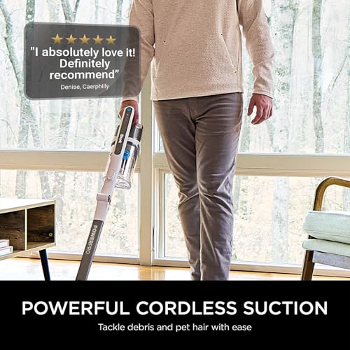 Image of Shark PowerPro Pet IZ380INT Cordless Vacuum Cleaner | 180 Flex Wand & Handheld | Floor Detect Technology | Anti-Hair Wrap for Pet Hair | Anti-Allergen Seal | 181W Motor | 50 Min Runtime