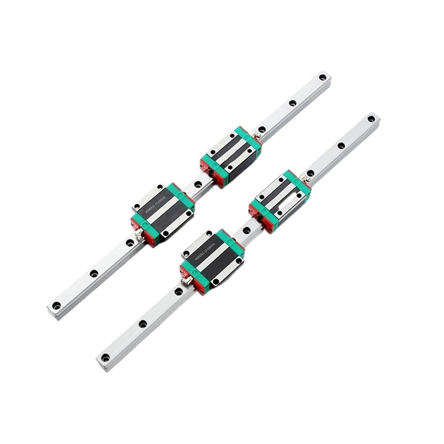 Metal Linear Motion Guide Sliders 2pcs HGR15 Linear Guide 4pcs Linear Block HGW15CC Block(350mm)