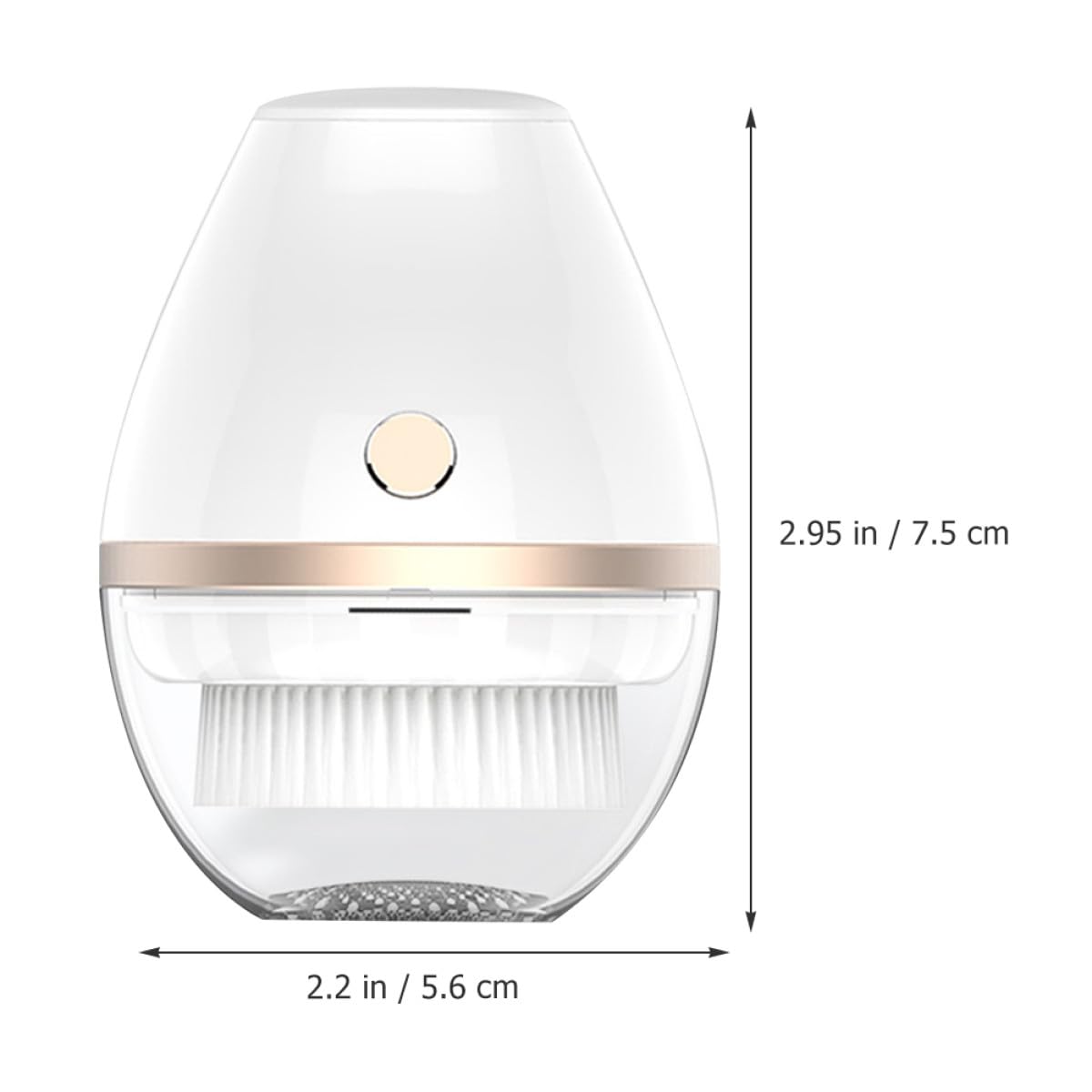 Cepillo Facial Eléctrico Portátil Plástico 300mah Limpiador Blanco