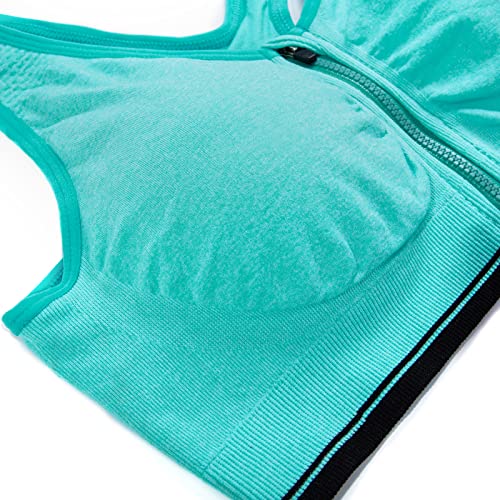 YEYELE Medium Support and Removable Pad Tank Top Racerback Post Surgery Sports Bras for Women 6