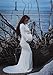 Saslax Maternity Elegant Fitted Maternity Gown Long Sleeve Slim Fit Maxi Photography Dress Off White M