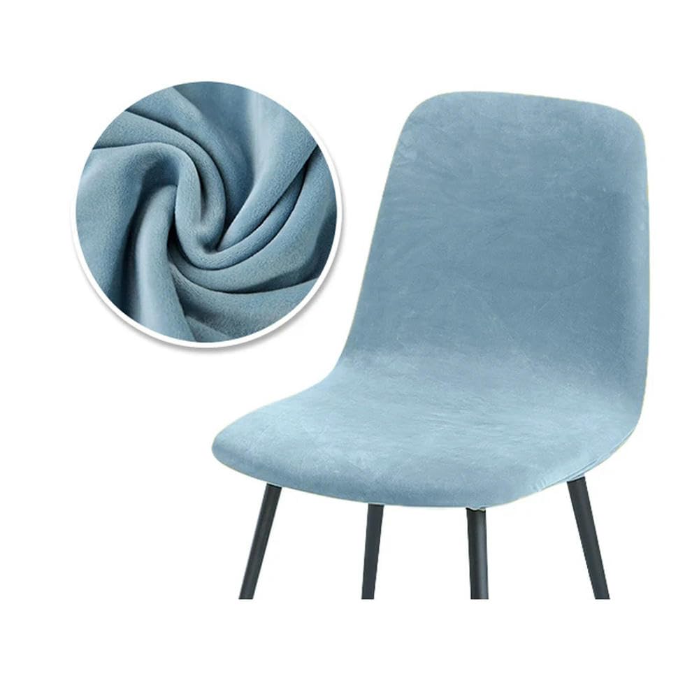 Lot de 2/4/6 housses de chaise en velours extensible pour salle à manger, bar, bureau, salon, protection élégante et durable pour événements et banquets