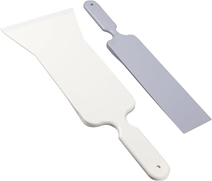Hovom 2PCS Car Window Tint Tool, Paddle Bulldozer Squeegee Kit, Gray+White