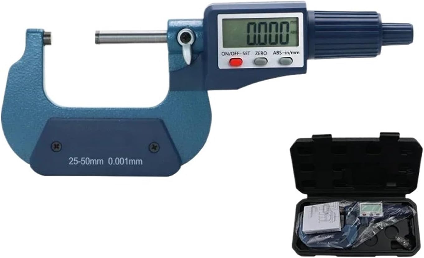 Tool Set 0-25/25-50/50-75/75-100mm 0.001mm Digital Electronic Outside Micrometer(0-25mm)