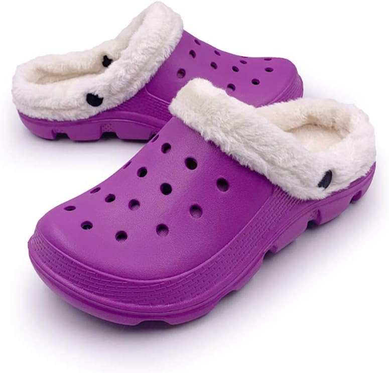 ACANS Unisex Classic Fur/No Fur Clogs Shoes Slippers AC1519