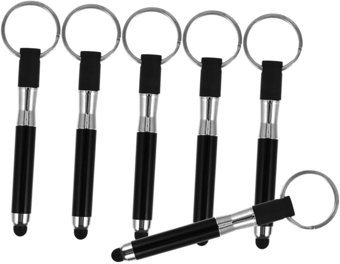 Housoutil Mini Stylus Keychain Dual Function Keyring Capacitive Pen for Touch Screens Stylish and Durable