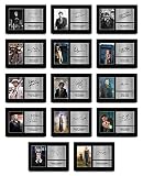 HWC Trading A4 All 14 Dr's Doctor Who Collection Komplett-Set, gedrucktes Autogramm-Bild für TV-Show-Fans – A4