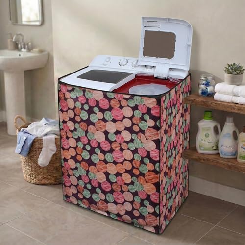Image of DREAM CARE Waterproof & Dustproof Washing Machine Cover Top Load & Semi Automatic Suitable for 6 kg, 6.2 kg, 6.5 kg (80 x 86 x 51 cms)
