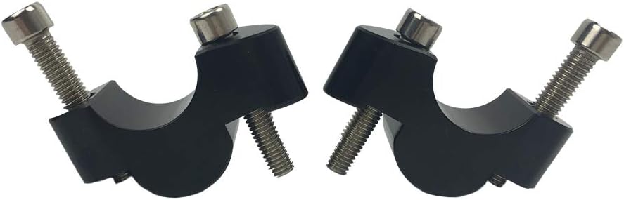 CNC Motorcycle Bar Clamps Handlebar Handle Bar Risers 20mm For Suzuki GSXS1000 GSXS1000F GSX S1000 S1000F 2015 2016 2017 2018 (Black)