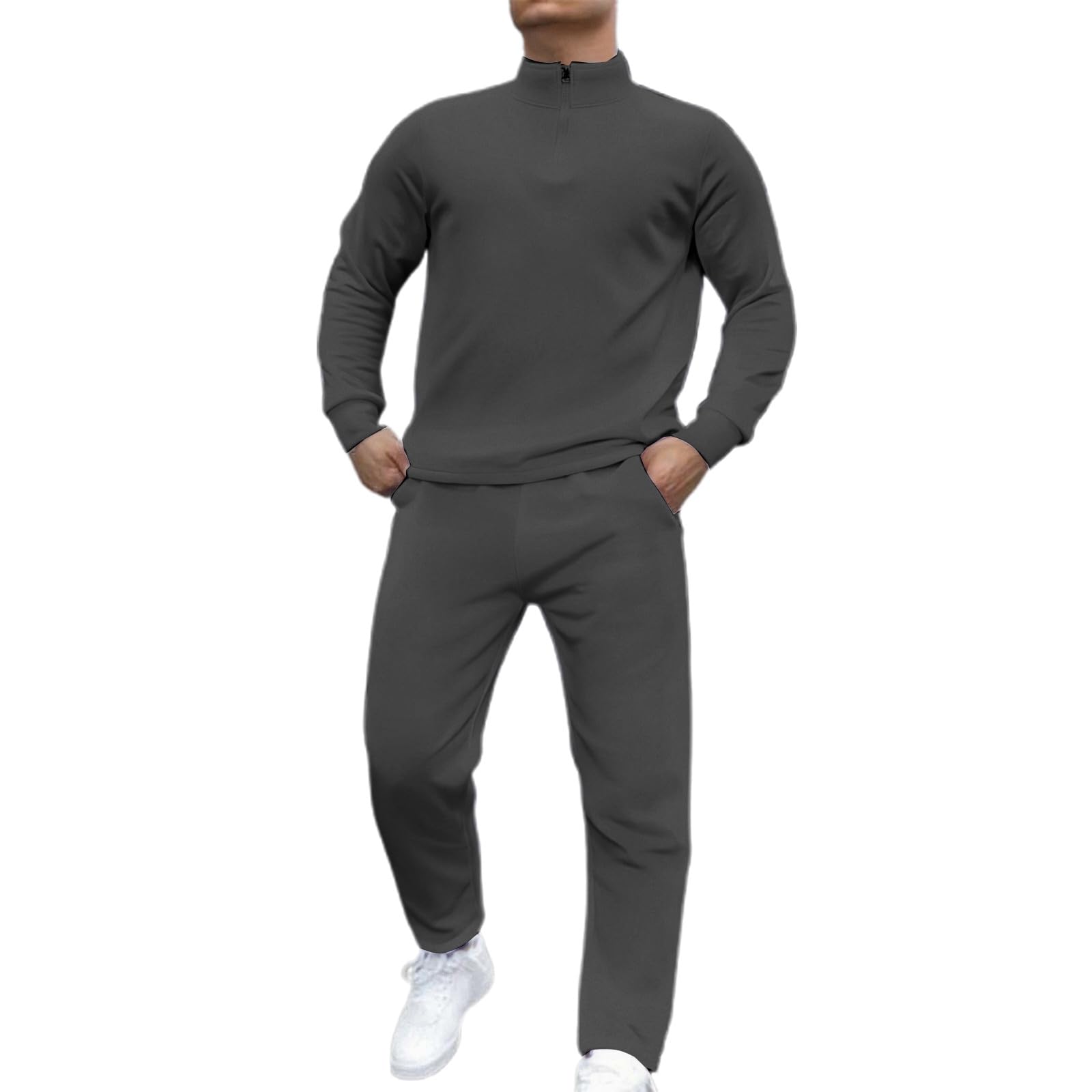 Ensemble de pour hommes gris coupe classique sur mesure formel - 8