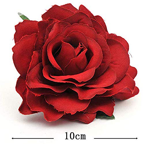 Broche epingle à cheveux rose multicolore double fixation pour coiffure polyvalente