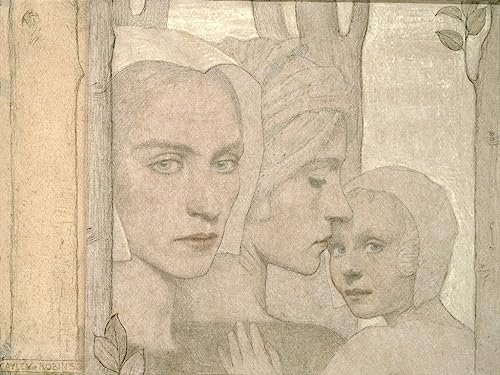 Affiches et gravures les deux soeurs déco murale salon moderne toile de maître 60x90 cm