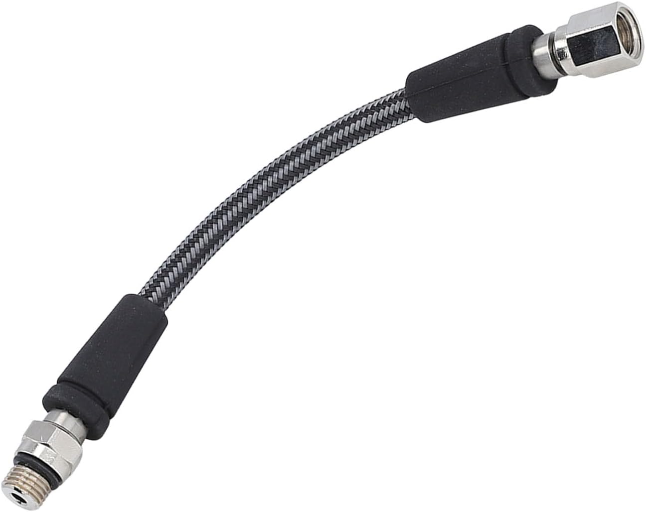 Keenso Professional Carbon Fiber Woven Flexible Safe Scuba Diving High Pressure Hose, Accurately Measure High Pressure, Ideal Diving Accessory
