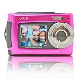 SVP Aqua 5800 Pink (with Micro 16GB) 18MP Dual Screen Waterproof Digital Camera